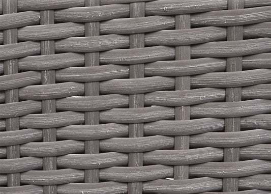 Cosmo Casa - Set van 2 Poly Rattan Stoelen - Balkonstoel, Stapelbaar - Polyrotan & Kussens - Grijs & Donkergrijs