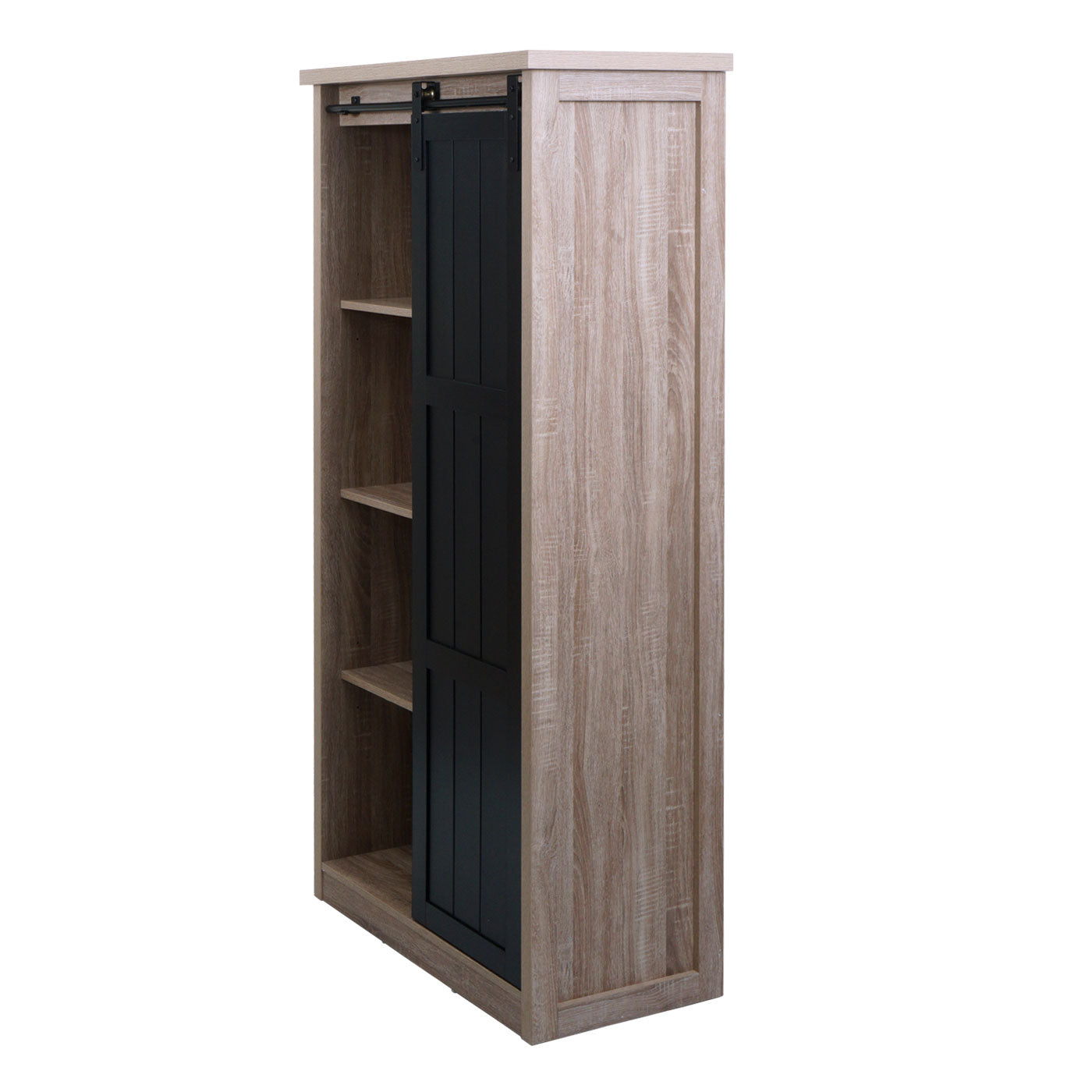 Cosmo Casa - Kast - Highboard met 8 Vakken - Houtlook & Metaal - 163×76×38 cm - Naturel