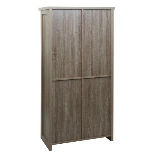 Cosmo Casa - Kast - Highboard met 8 Vakken - Houtlook & Metaal - 163×76×38 cm - Naturel