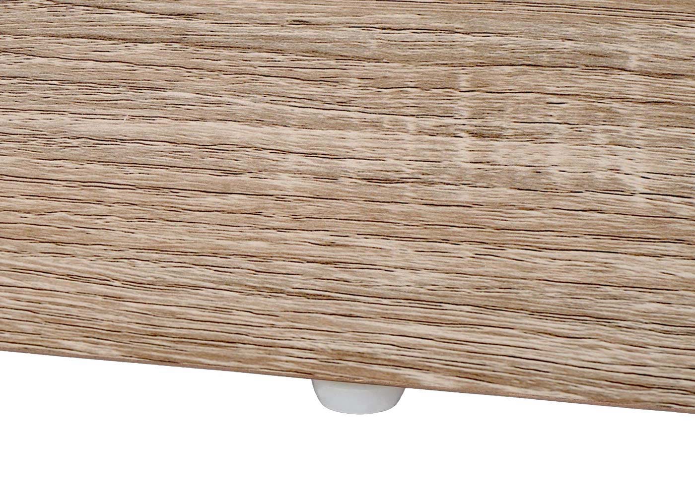 Cosmo Casa - Salontafel - Bijzettafel & Woonkamertafel - Houtlook & Metaal met Schuifdeuren (6 Vakken) - 44×120×60 cm - Naturel