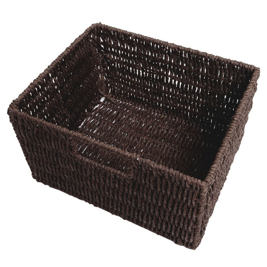 Cosmo Casa - Ladekast met Manden - Hout & Manden - Donkerbruin