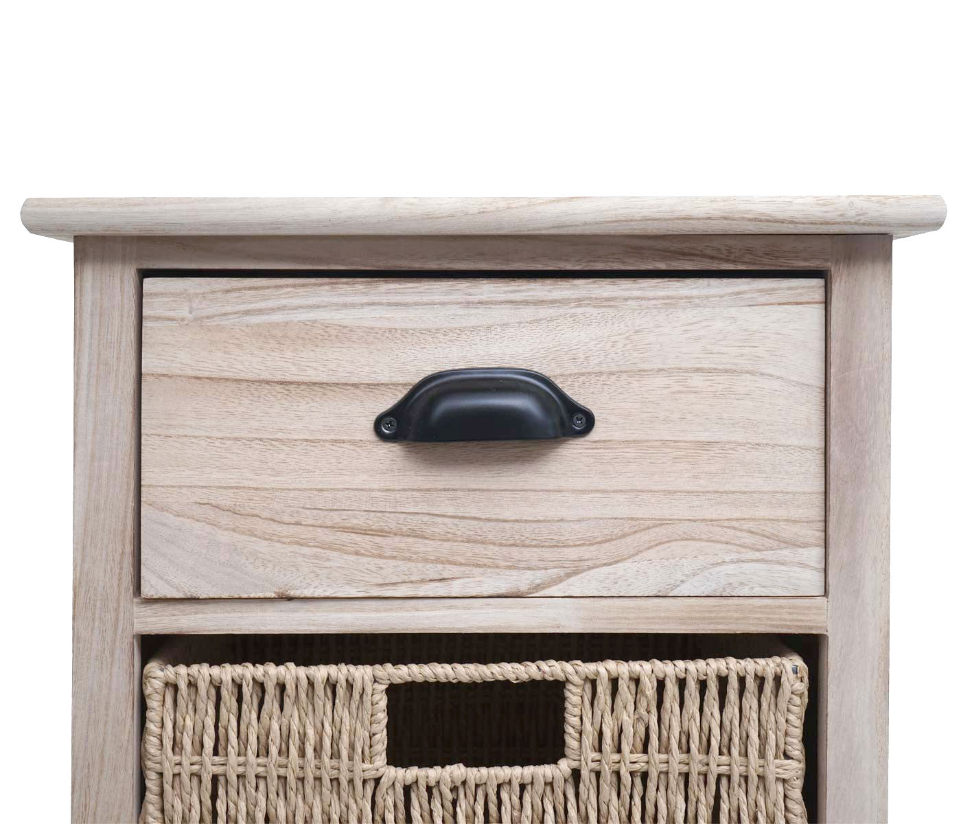 Cosmo Casa - Ladekast met Manden - Hout & Manden - Naturel & Lichtbruin