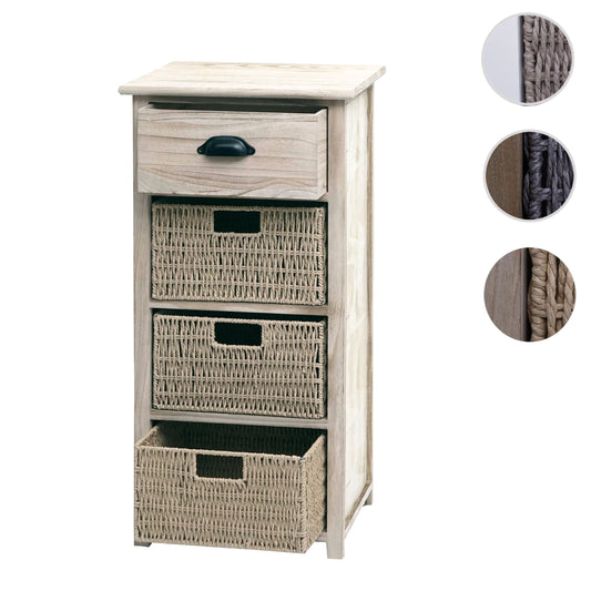 Cosmo Casa - Ladekast met Manden - Hout & Manden - Naturel & Lichtbruin