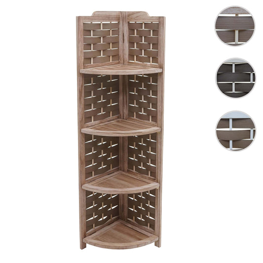 Cosmo Casa - Hoekplank - Opklapbaar - Paulowniahout - Bruin - 110 cm