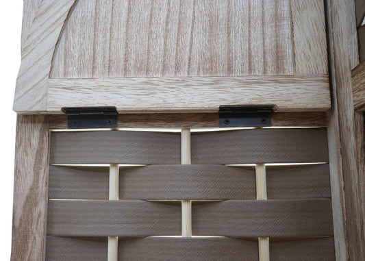 Cosmo Casa - Hoekplank - Opklapbaar - Paulowniahout - Bruin - 110 cm