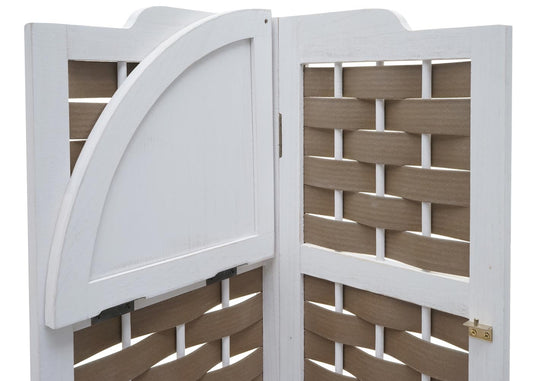 Cosmo Casa - Hoekplank - Opvouwbaar - Paulowniahout - Wit - 110 cm