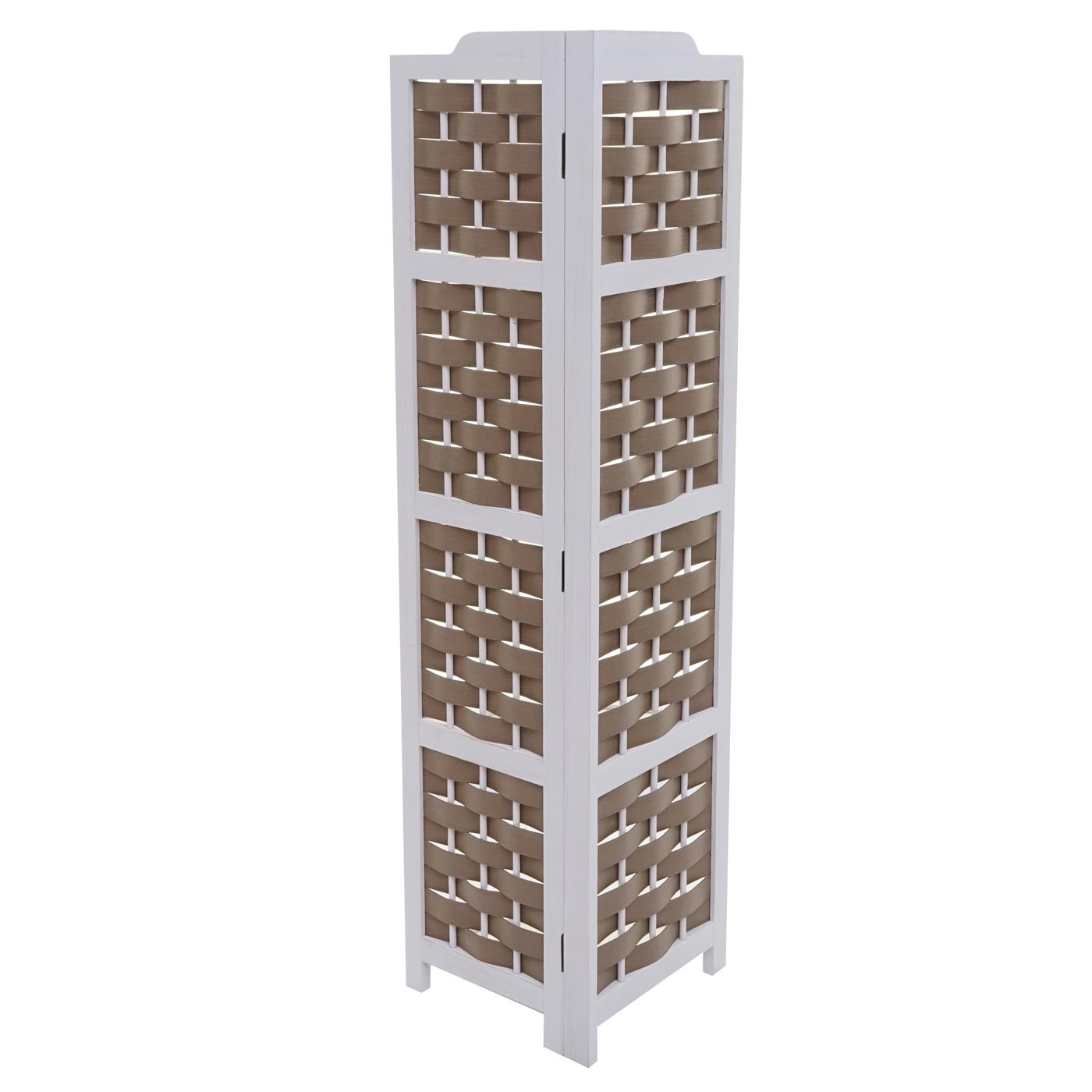 Cosmo Casa - Hoekplank - Opvouwbaar - Paulowniahout - Wit - 110 cm