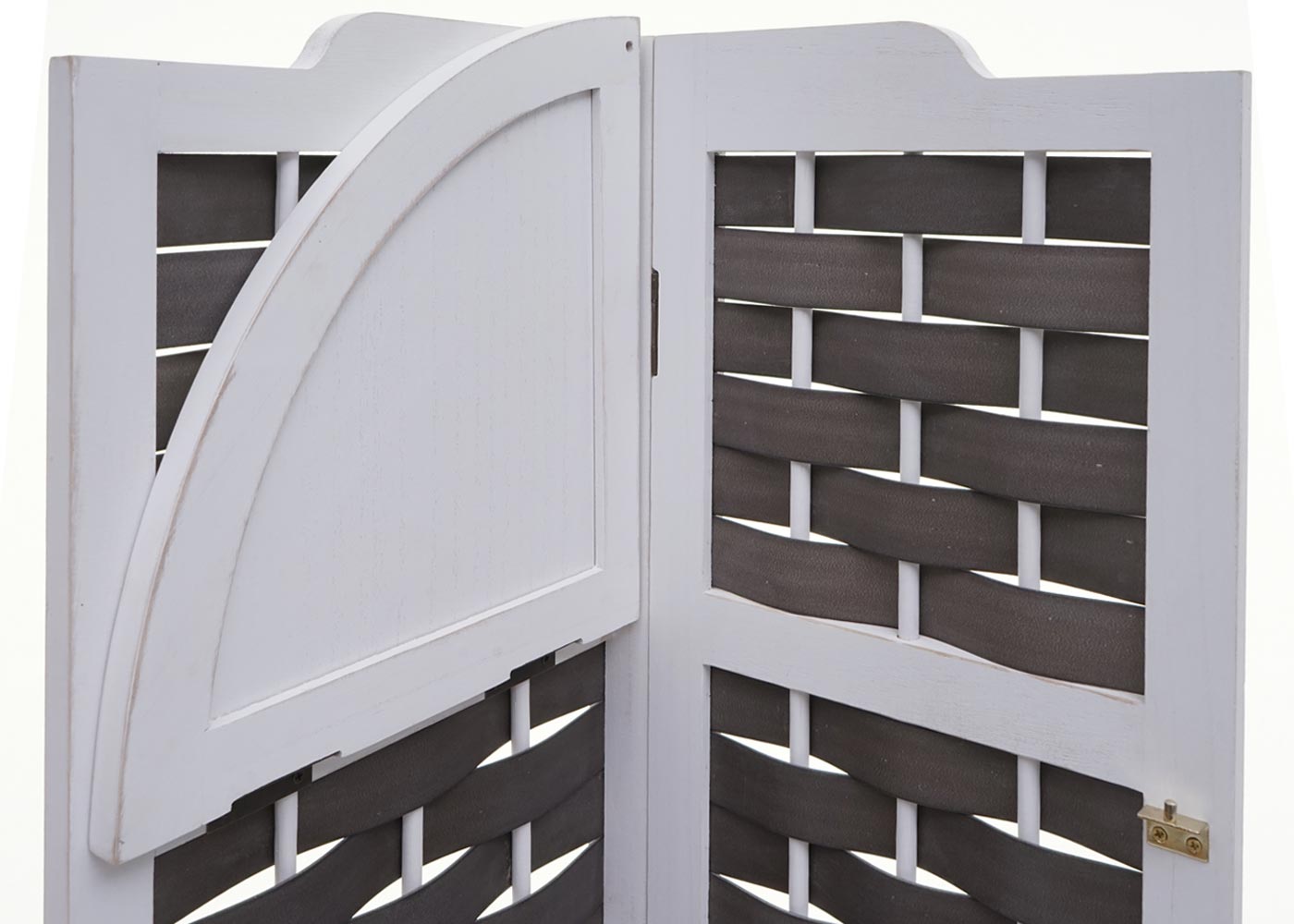 Cosmo Casa - Hoekplank - Opklapbaar - Paulowniahout - Wit - 110 cm