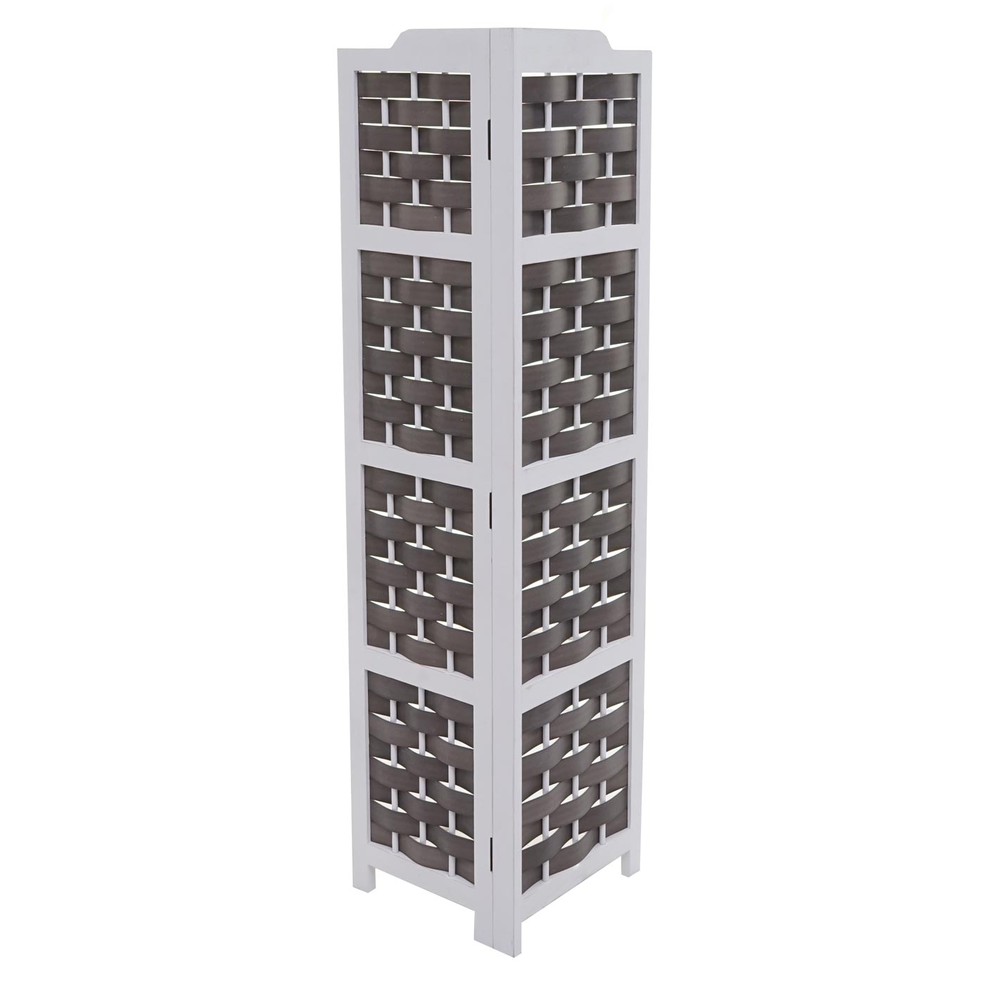 Cosmo Casa - Hoekplank - Opklapbaar - Paulowniahout - Wit - 110 cm