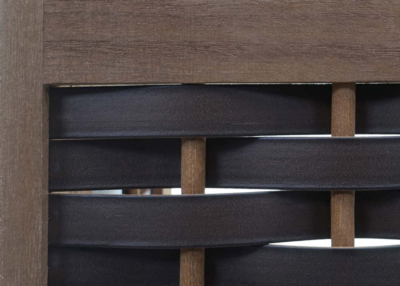 Cosmo Casa - Staande Woonplank - Opvouwbaar 4-laags, Geweven - Hout - Donkerbruin