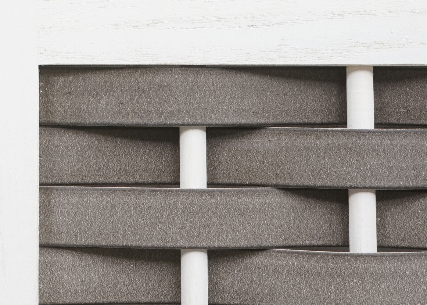 Cosmo Casa - Staande Woonplank - Opvouwbaar 4-laags, Geweven - Hout - Wit & Grijze Vlecht