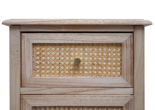 Cosmo Casa - Ladekast - Rotanhout - 63×40×28 cm - Natuurlijke Kleur