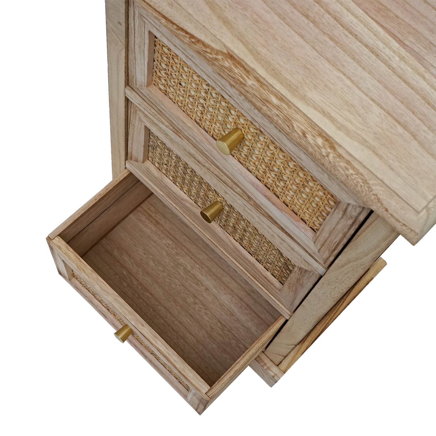 Cosmo Casa - Ladekast - Rotanhout - 63×40×28 cm - Natuurlijke Kleur