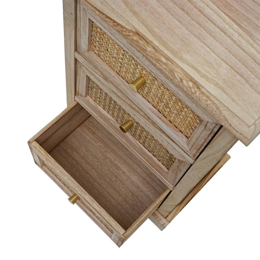 Cosmo Casa - Ladekast - Rotanhout - 63×40×28 cm - Natuurlijke Kleur