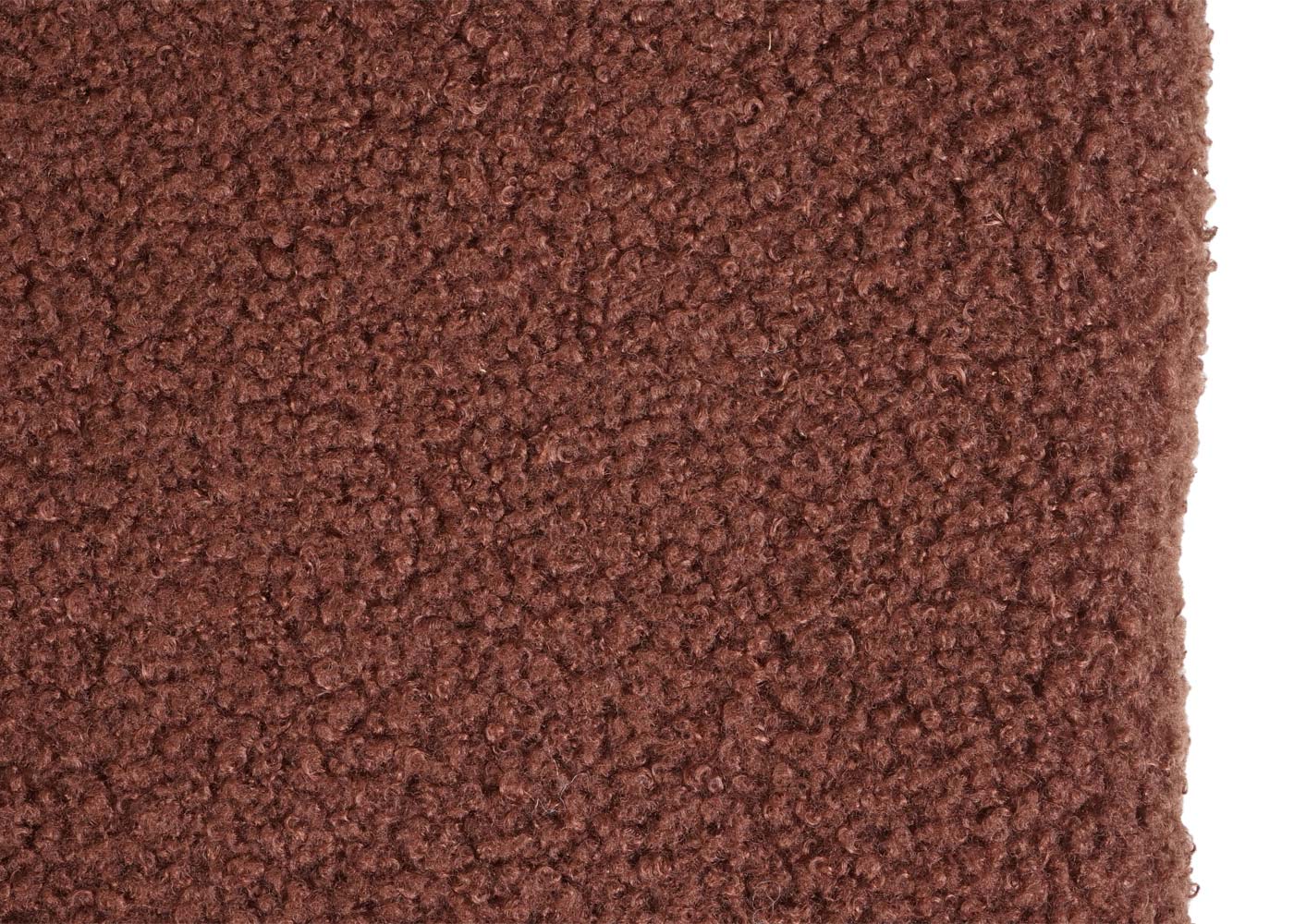 Cosmo Casa - Set van 2 Sledestoelen - Hout & Rotan & Metaal - Bouclé Textiel - Bruin