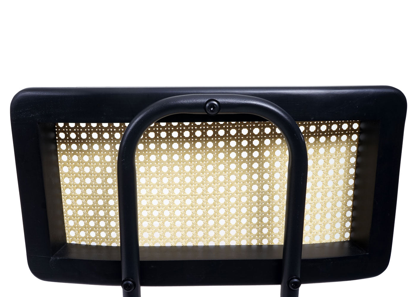 Cosmo Casa - Set van 2 Sledestoelen - Hout & Rotan & Metaal - Bouclé Textiel - Lichtgrijs