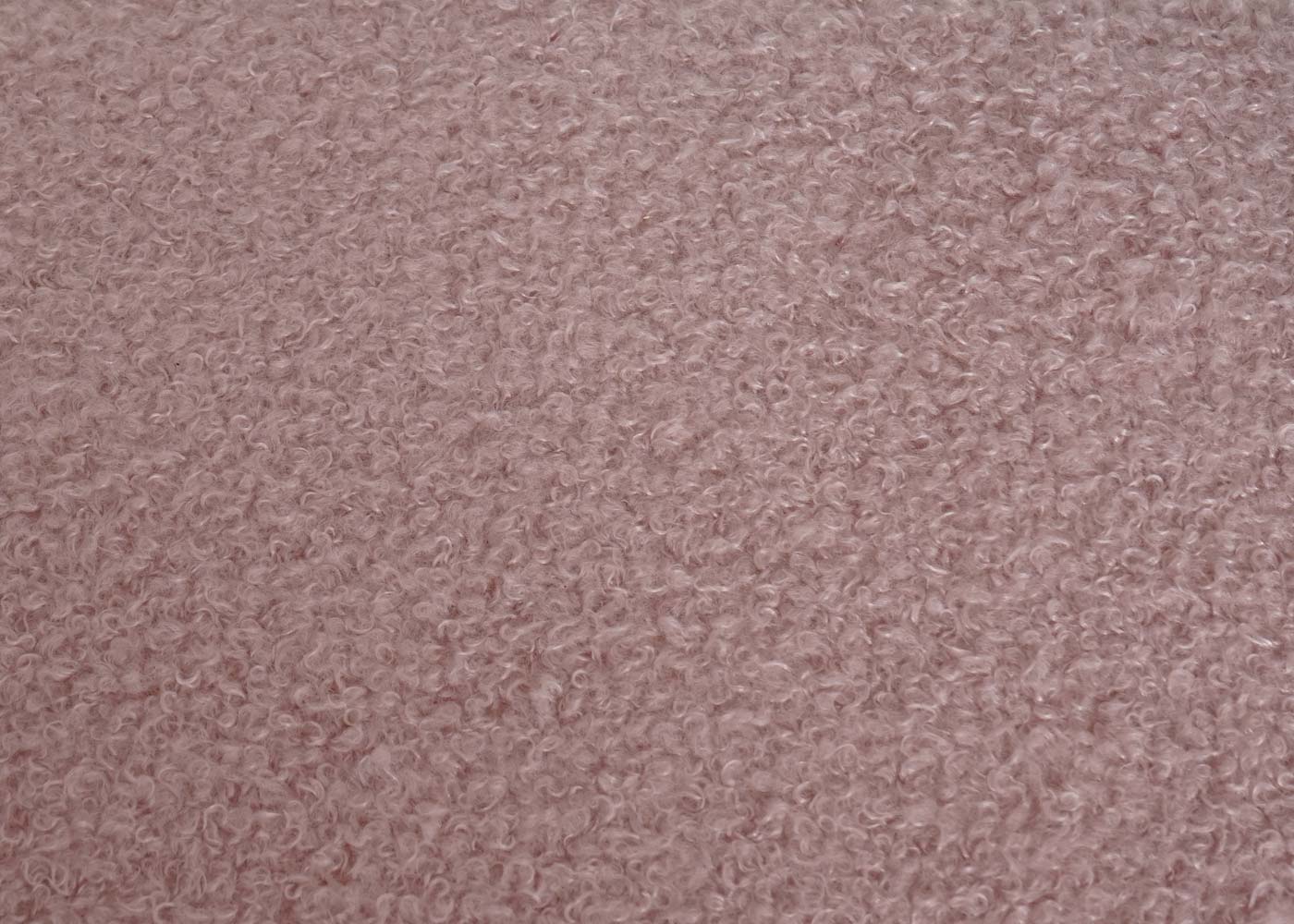 Cosmo Casa - Set van 2 Sledestoelen - Stoel Fauteuil - Hout & Rotan & Metaal - Bouclé Textiel - Roze