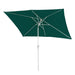 Cosmo Casa - Kantelbare Rechthoekige Balkonparasol - Polyester & Aluminium - Groen - 2×3 m / 4.5 kg - UV 50