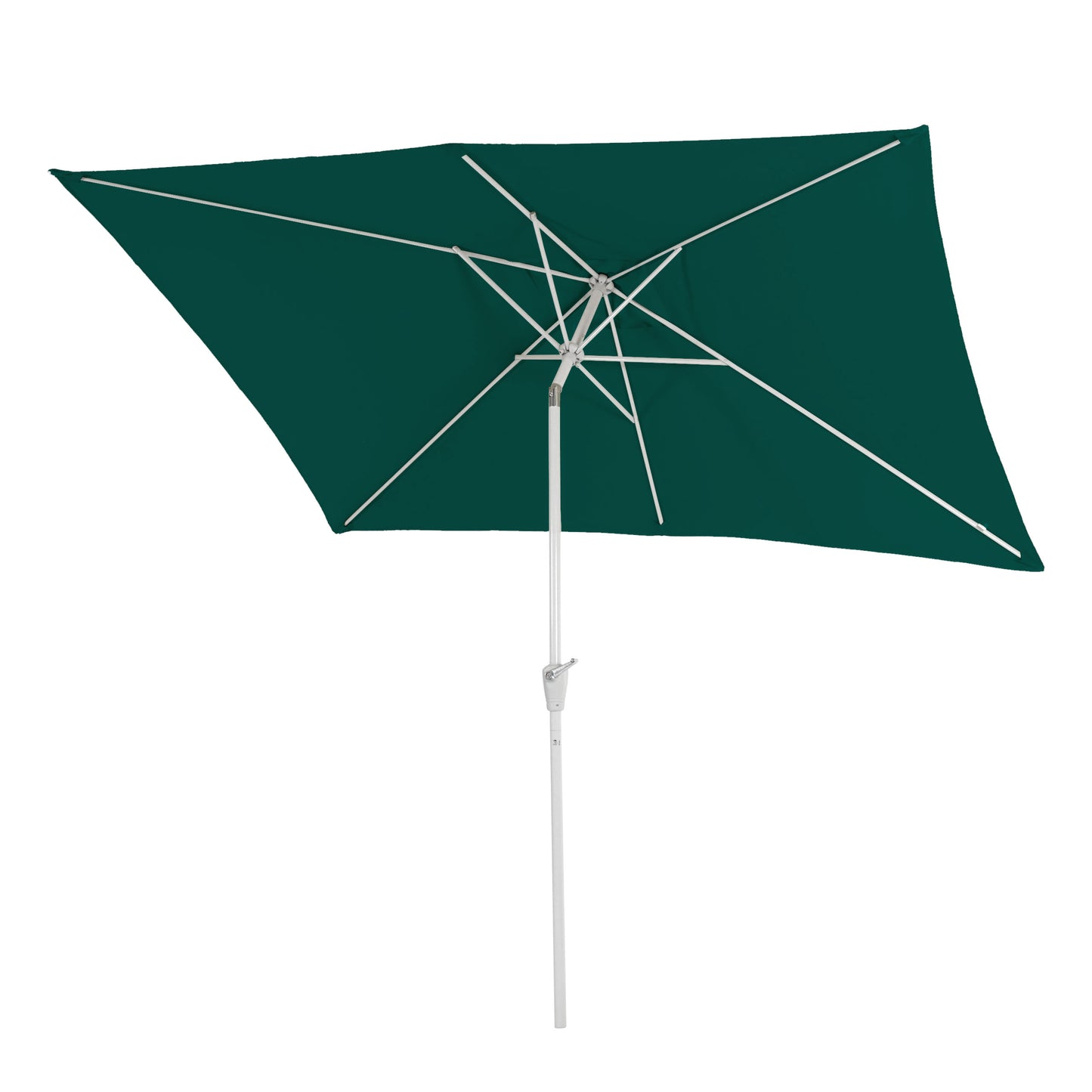 Cosmo Casa - Kantelbare Rechthoekige Balkonparasol - Polyester & Aluminium - Groen - 2×3 m / 4.5 kg - UV 50