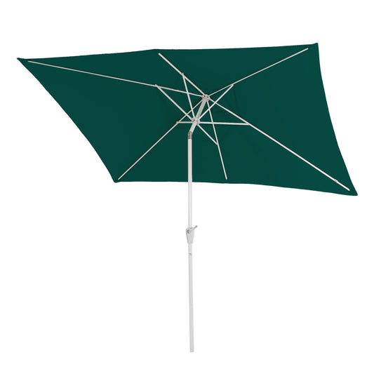 Cosmo Casa - Kantelbare Rechthoekige Balkonparasol - Polyester & Aluminium - Groen - 2×3 m / 4.5 kg - UV 50