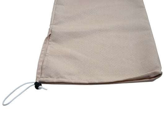 Cosmo Casa - Beschermhoes voor Aluminium Parasol - 2×3 m met Trekkoord - Crèmewit