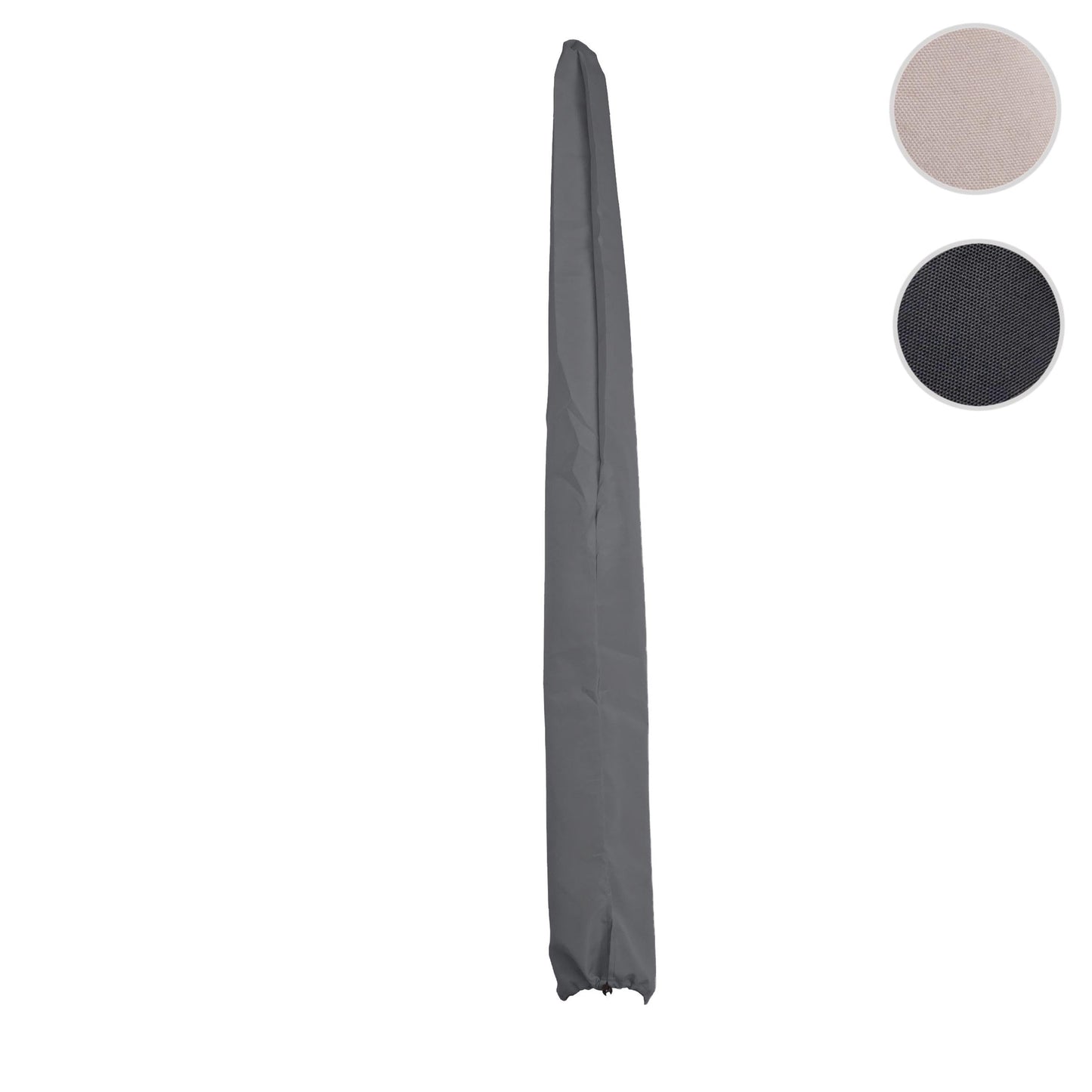 Cosmo Casa - Beschermhoes voor Aluminium Parasol - 2×3 m met Trekkoord - Antraciet