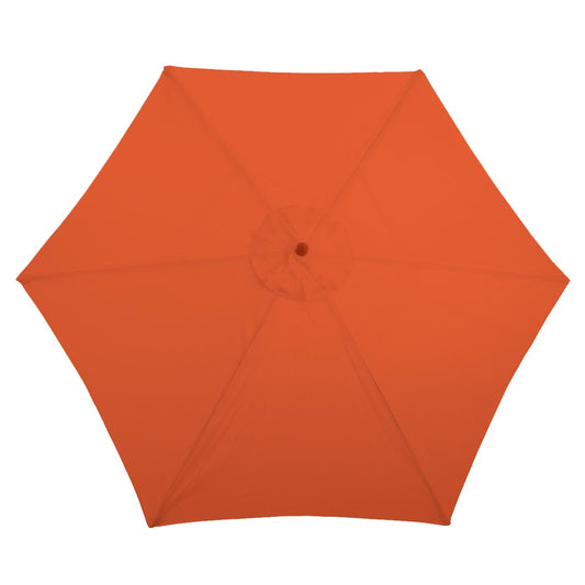 Cosmo Casa - Marktparasol Florida - 3 m - Polyester & Hout - Terracotta