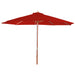 Cosmo Casa - Marktparasol Florida - 3 m - Polyester & Hout - Rood