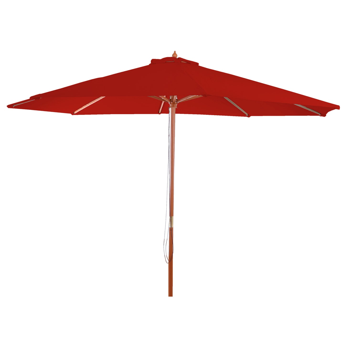 Cosmo Casa - Marktparasol Florida - 3 m - Polyester & Hout - Rood