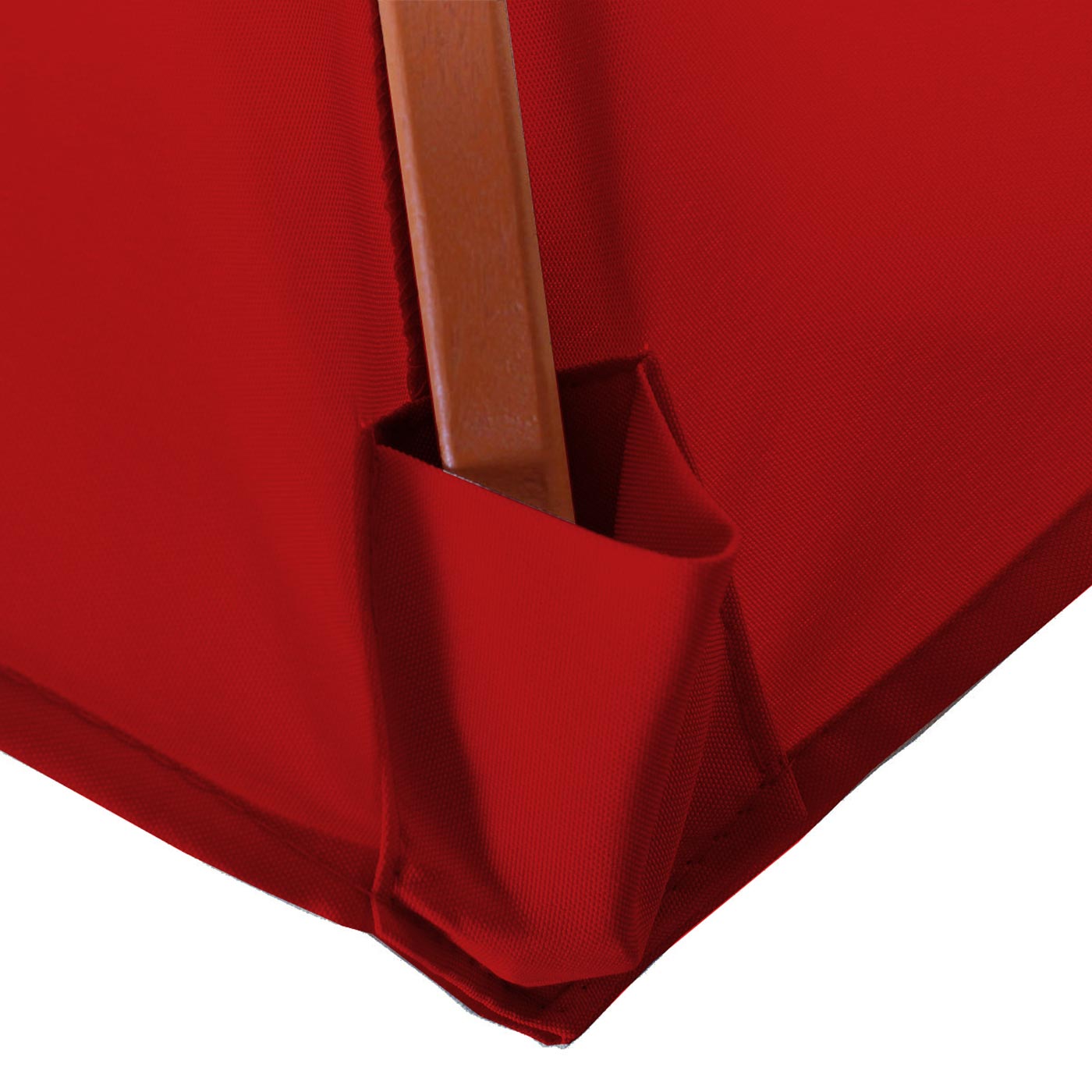 Cosmo Casa - Marktparasol Florida - 3 m - Polyester & Hout - Rood