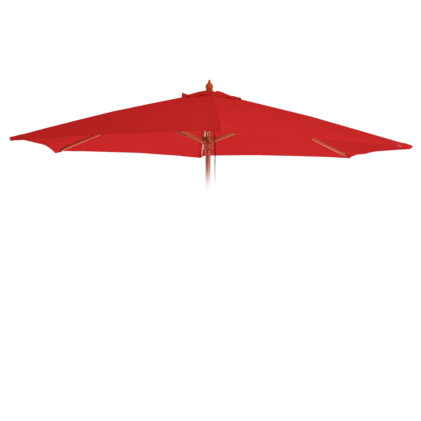Cosmo Casa - Vervangingshoes voor Parasol Florida 3 m - 6 Stutten - Polyester - Rood