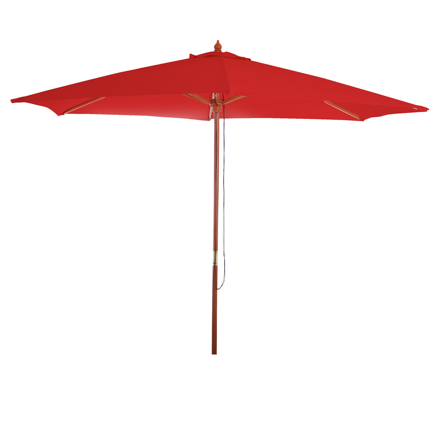 Cosmo Casa - Vervangingshoes voor Parasol Florida 3 m - 6 Stutten - Polyester - Rood
