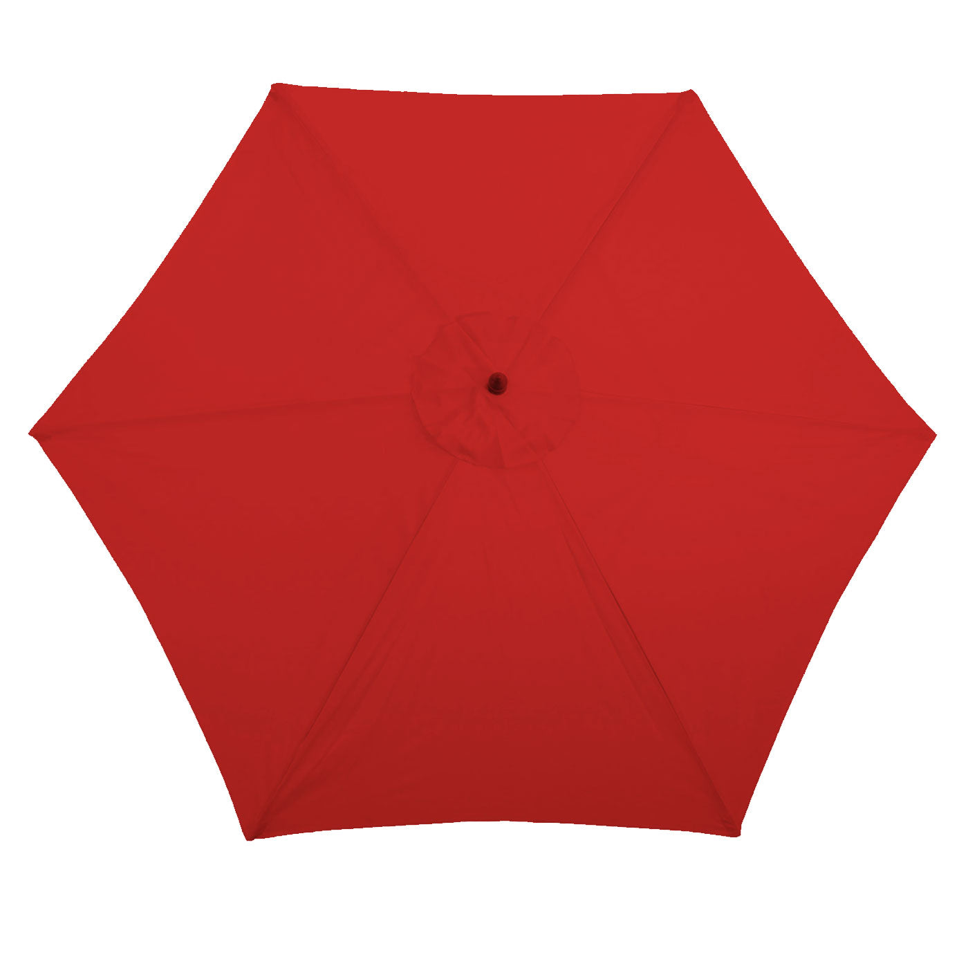 Cosmo Casa - Vervangingshoes voor Parasol Florida 3 m - 6 Stutten - Polyester - Rood