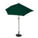 Cosmo Casa - Halfronde Balkonparasol - UV 50 Bescherming - Polyester & Aluminium - Groen - 270 cm / 3 kg