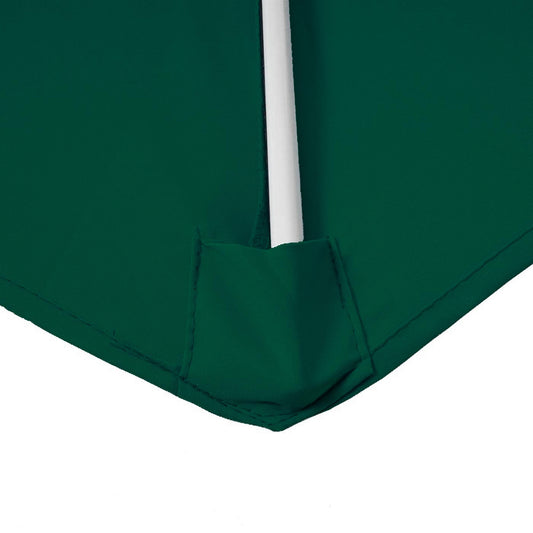 Cosmo Casa - Halfronde Balkonparasol - UV 50 Bescherming - Polyester & Aluminium - Groen - 270 cm / 3 kg
