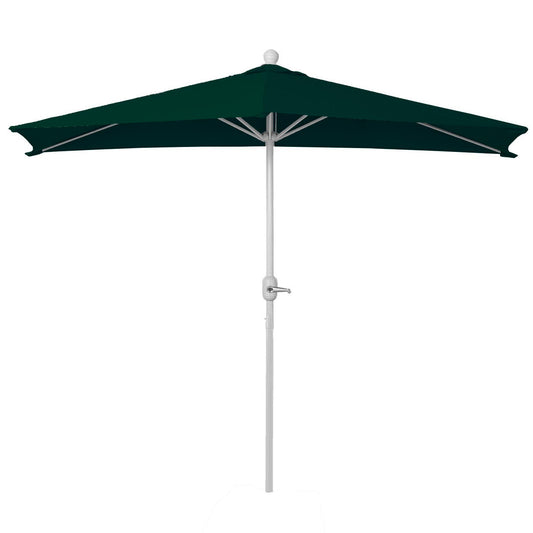 Cosmo Casa - Halfronde Balkonparasol - UV 50 Bescherming - Polyester & Aluminium - Groen - 270 cm - 3 kg - Zonder Standaard