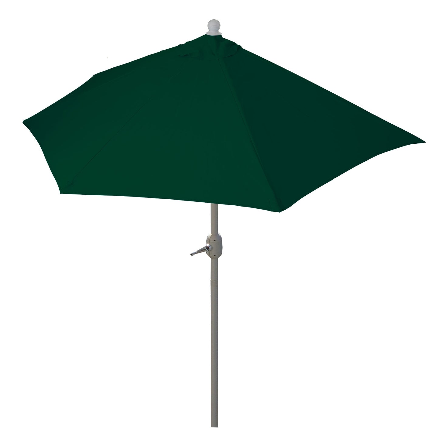 Cosmo Casa - Halfronde Balkonparasol - UV 50 Bescherming - Polyester & Aluminium - Groen - 300 cm / 3 kg