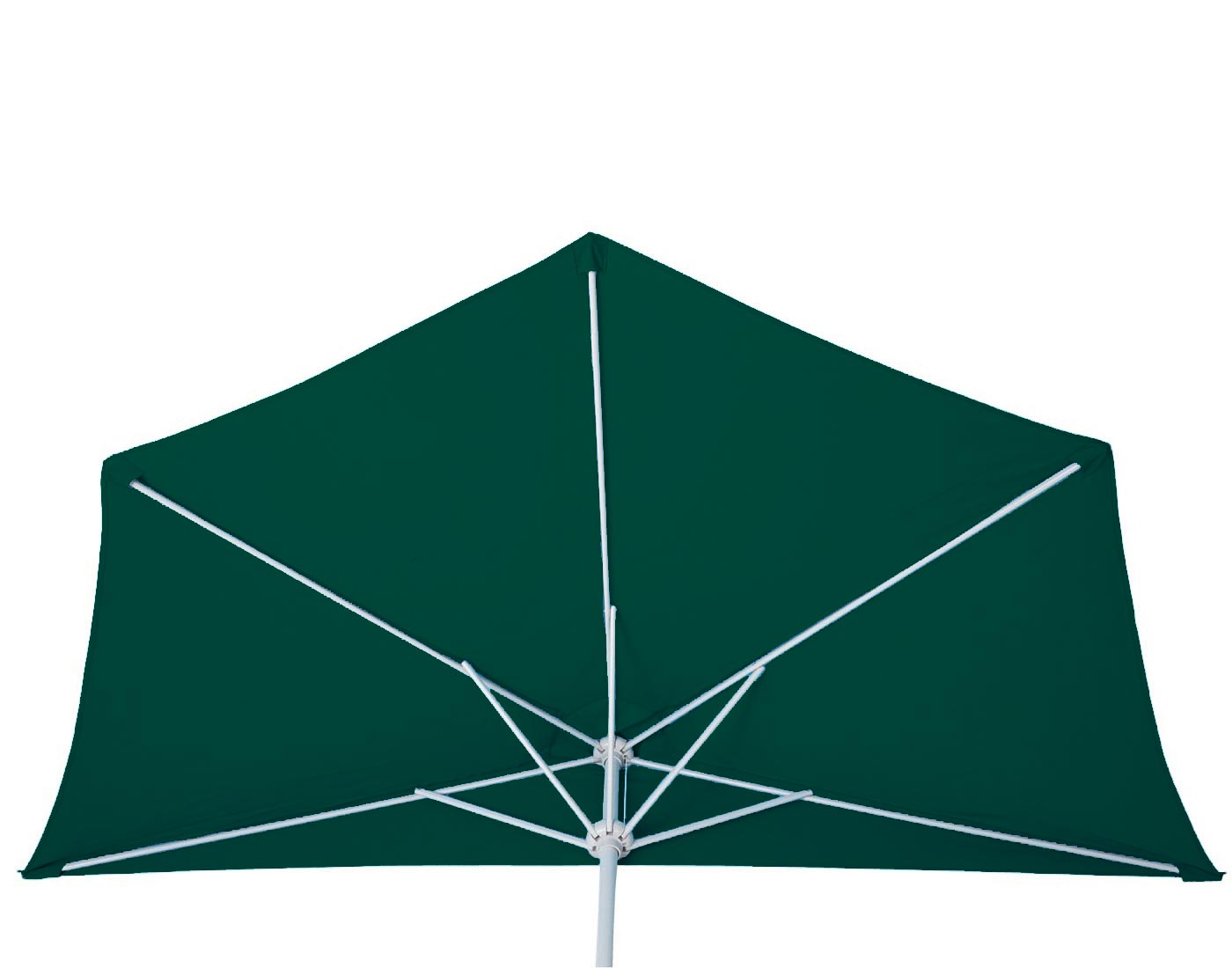 Cosmo Casa - Halfronde Balkonparasol - UV 50 Bescherming - Polyester & Aluminium - Groen - 300 cm / 3 kg - Met Standaard