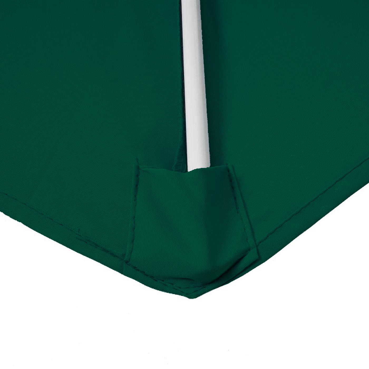 Cosmo Casa - Halfronde Balkonparasol - UV 50 Bescherming - Polyester & Aluminium - Groen - 300 cm / 3 kg