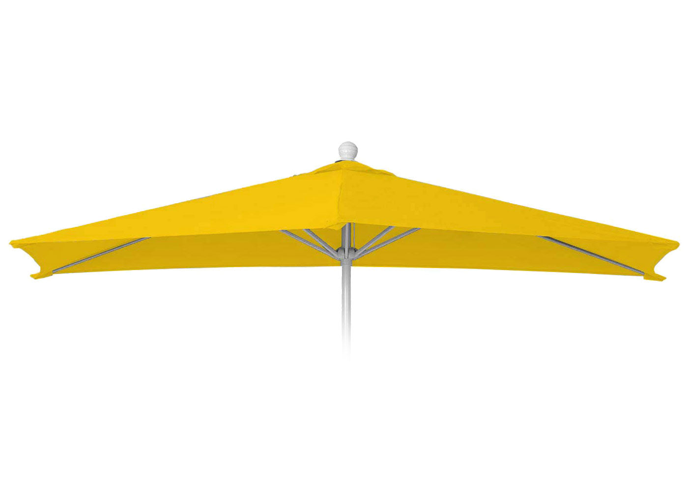 Cosmo Casa - Vervangende Hoes voor Halfronde Parasol - Stoftextiel - UV 50 - Geel - Ø 300 cm / 3 kg