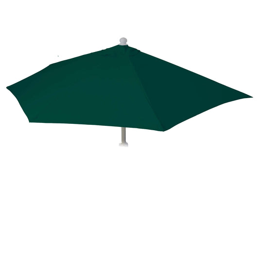 Cosmo Casa - Vervangende Hoes voor Halfronde Parasol - Stoftextiel - UV 50 - Groen - Ø 300 cm / 3 kg