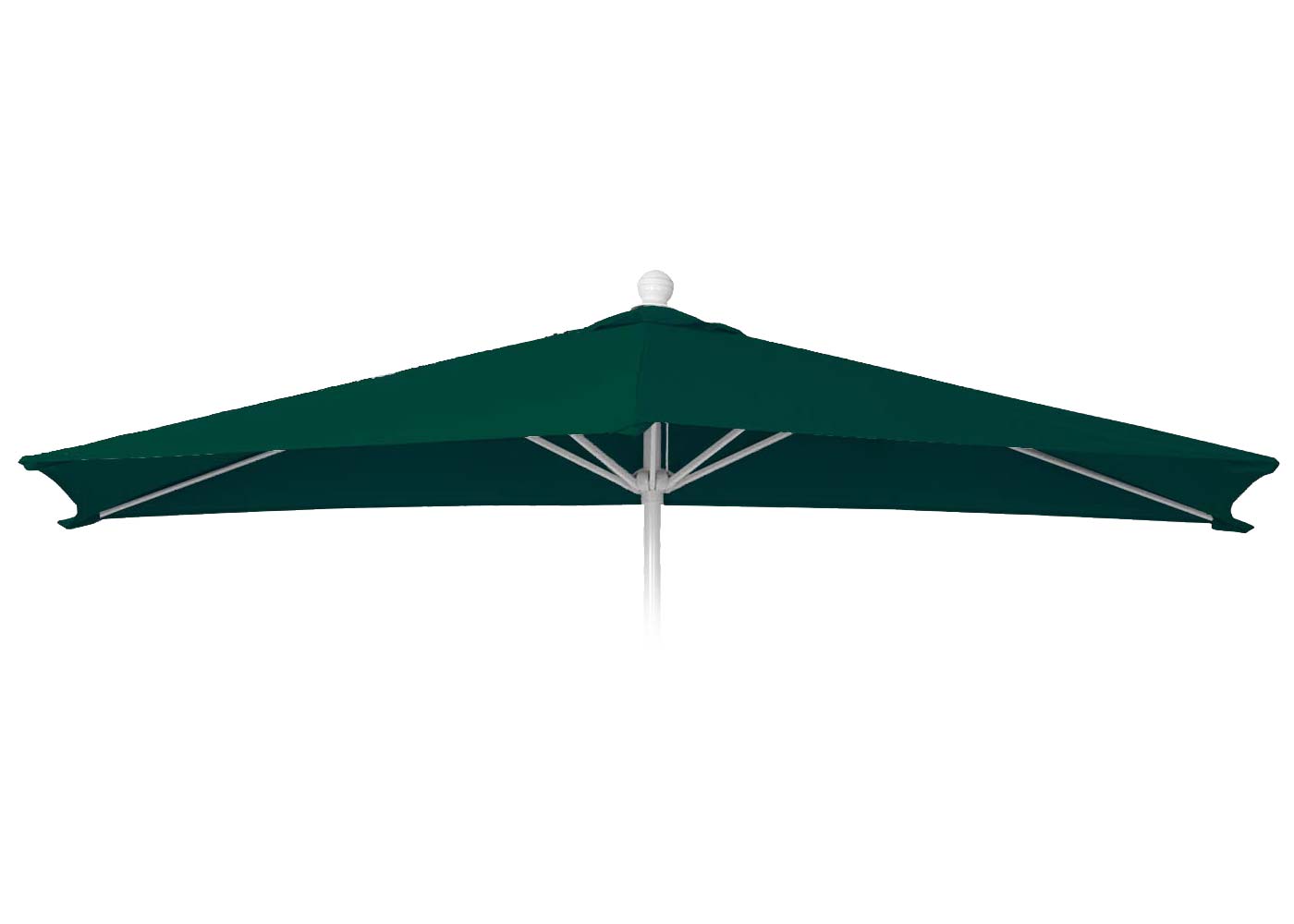 Cosmo Casa - Vervangende Hoes voor Halfronde Parasol - Stoftextiel - UV 50 - Groen - Ø 300 cm / 3 kg