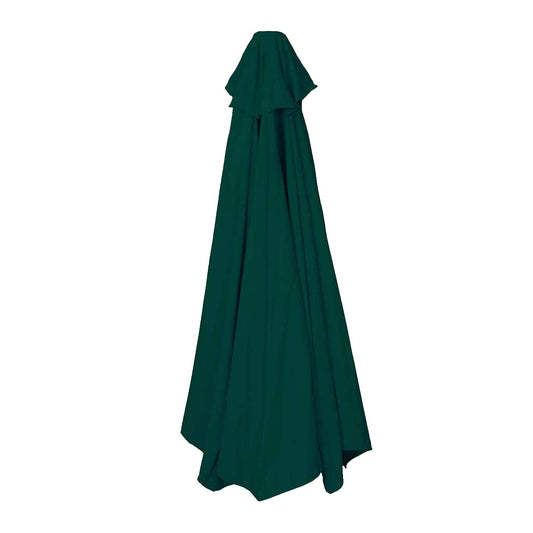 Cosmo Casa - Vervangende Hoes voor Halfronde Parasol - Stoftextiel - UV 50 - Groen - Ø 300 cm / 3 kg