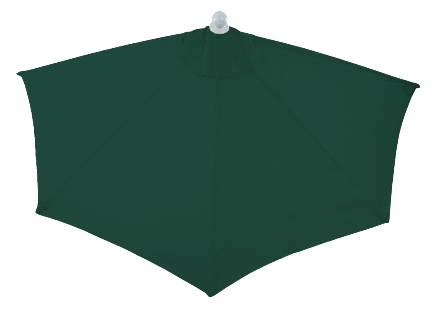 Cosmo Casa - Vervangende Hoes voor Halfronde Parasol - Stoftextiel - UV 50 - Groen - Ø 300 cm / 3 kg