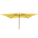 Cosmo Casa - Marktparasol Florida - 3x4 m, 6 kg - Polyester & Hout - Geel