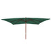 Cosmo Casa - Marktparasol Florida - 3x4 m, 6 kg - Polyester & Hout - Groen