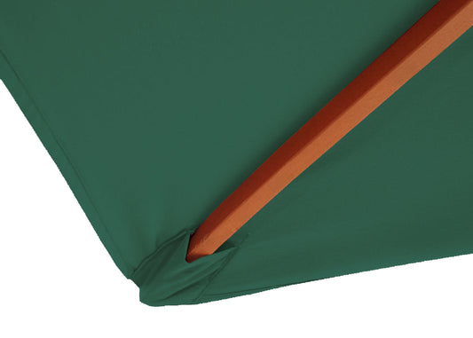 Cosmo Casa - Marktparasol Florida - 3x4 m, 6 kg - Polyester & Hout - Groen