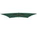 Cosmo Casa - Vervangende Hoes voor Parasol Florida 3x4 m - Polyester - Groen