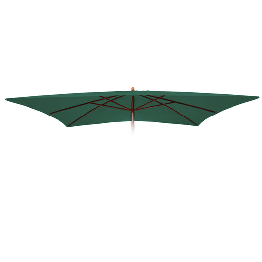 Cosmo Casa - Vervangende Hoes voor Parasol Florida 3x4 m - Polyester - Groen