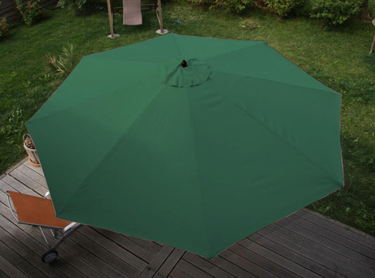 Cosmo Casa - Marktparasol Florida - 3,5 m, 7 kg - Polyester & Hout - Groen